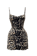 Tiger Print Dress with Butterfly Back Detail