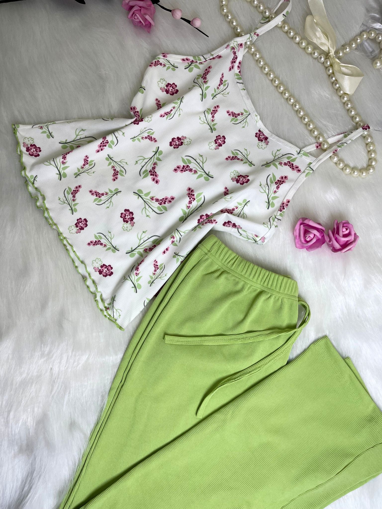 Flower Pajama Set