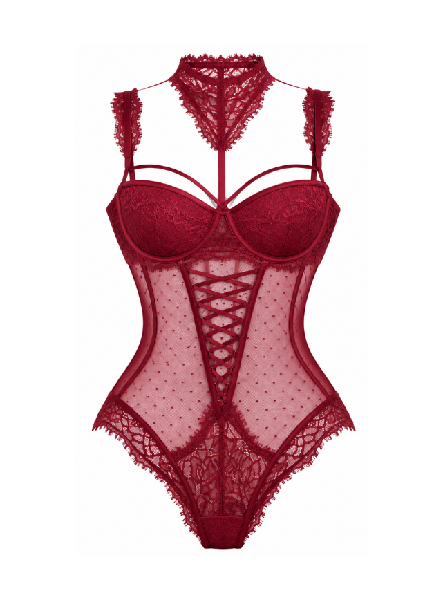 Lace-Up Bodysuit
