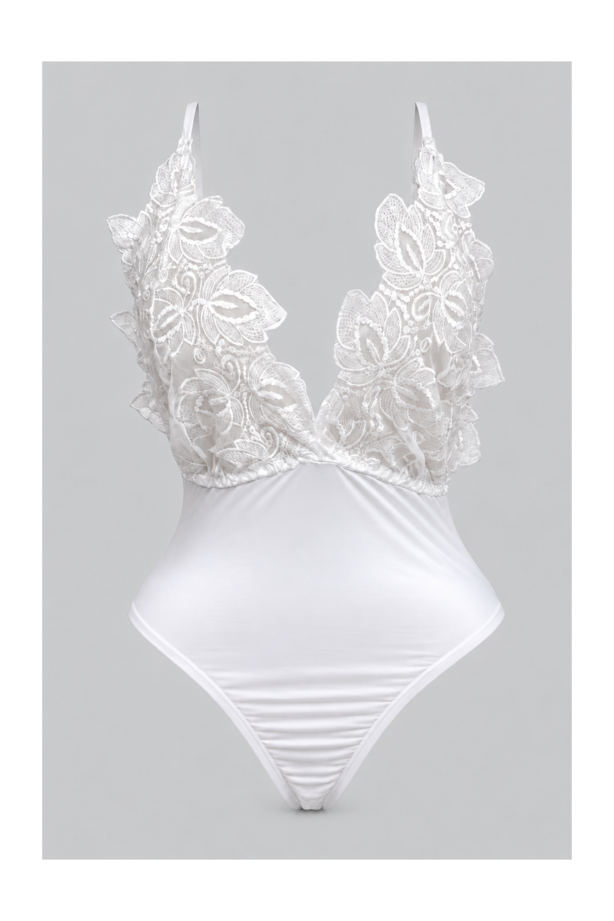 Bodysuit with Long Sheer Robe