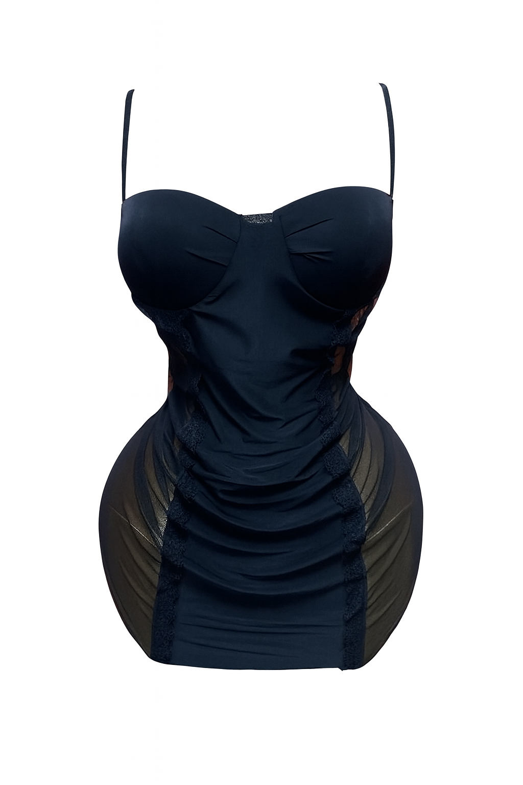 Sheer Side Bodycon Lingerie