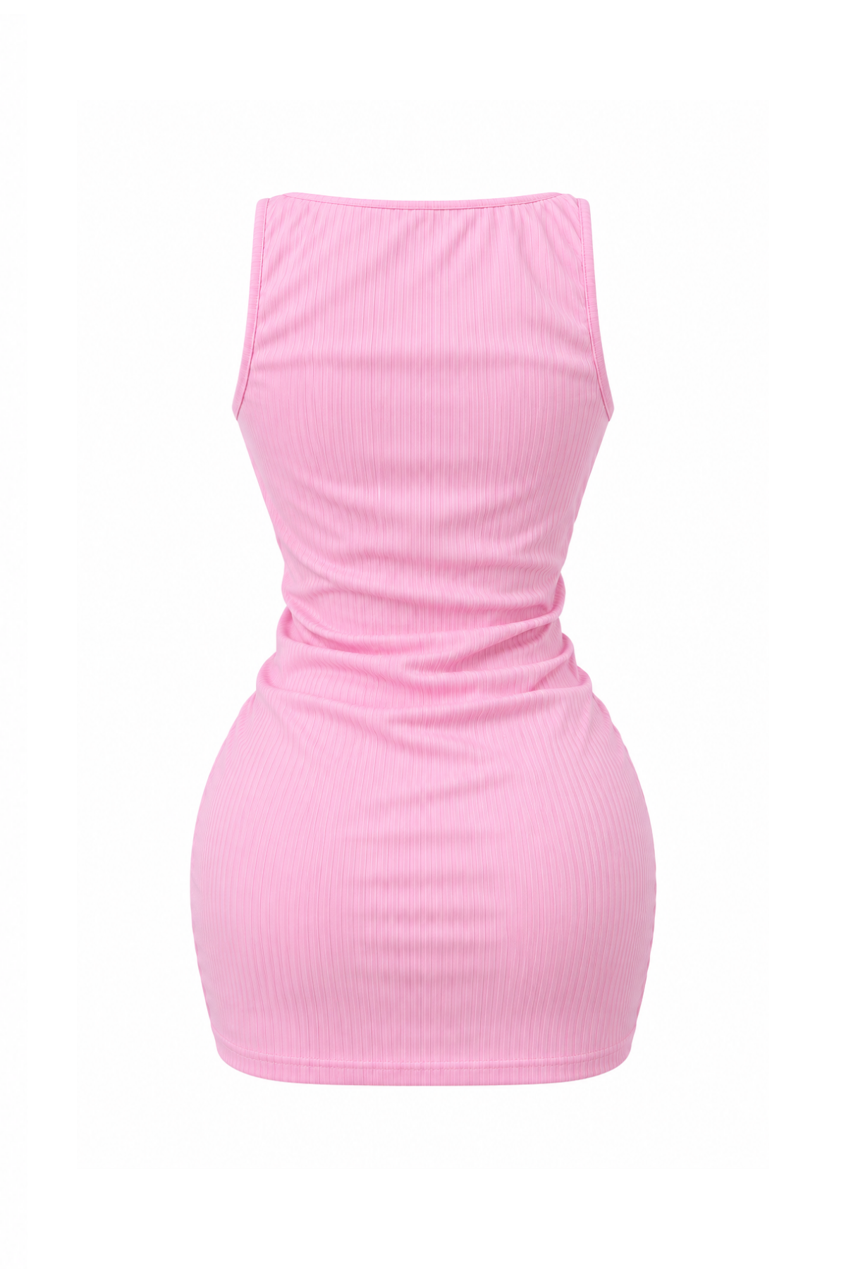 Short Dress with Side Elastic Detail