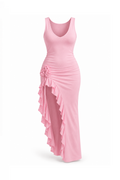 Rosy Ruffle Dress