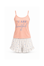 5-Piece Pajama (2Tops, Shorts & Pants & Robe)