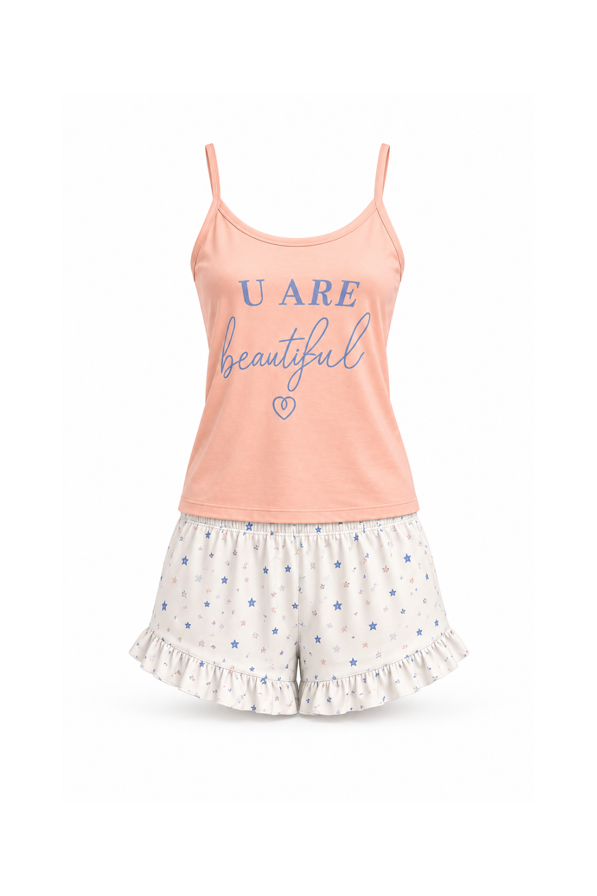 5-Piece Pajama (2Tops, Shorts & Pants & Robe)