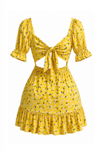 Floral Back Bow Dress
