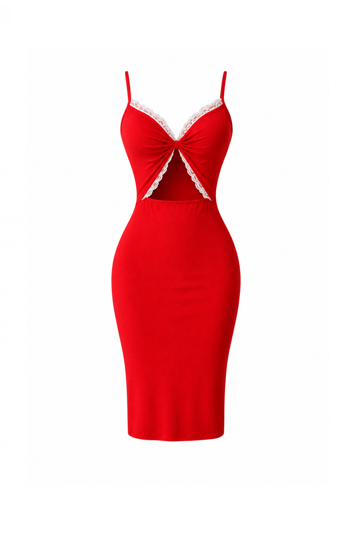 Long Dress with Butterfly Neckline