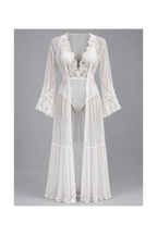 Bodysuit with Long Sheer Robe