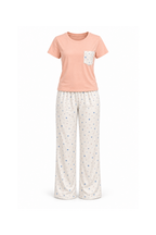 5-Piece Pajama (2Tops, Shorts & Pants & Robe)