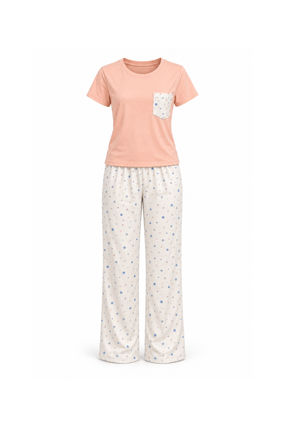 5-Piece Pajama (2Tops, Shorts & Pants & Robe)