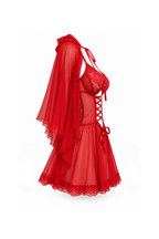 Laila BabyDoll with Sheer Shawl & Gloves