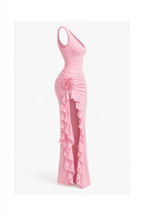 Rosy Ruffle Dress