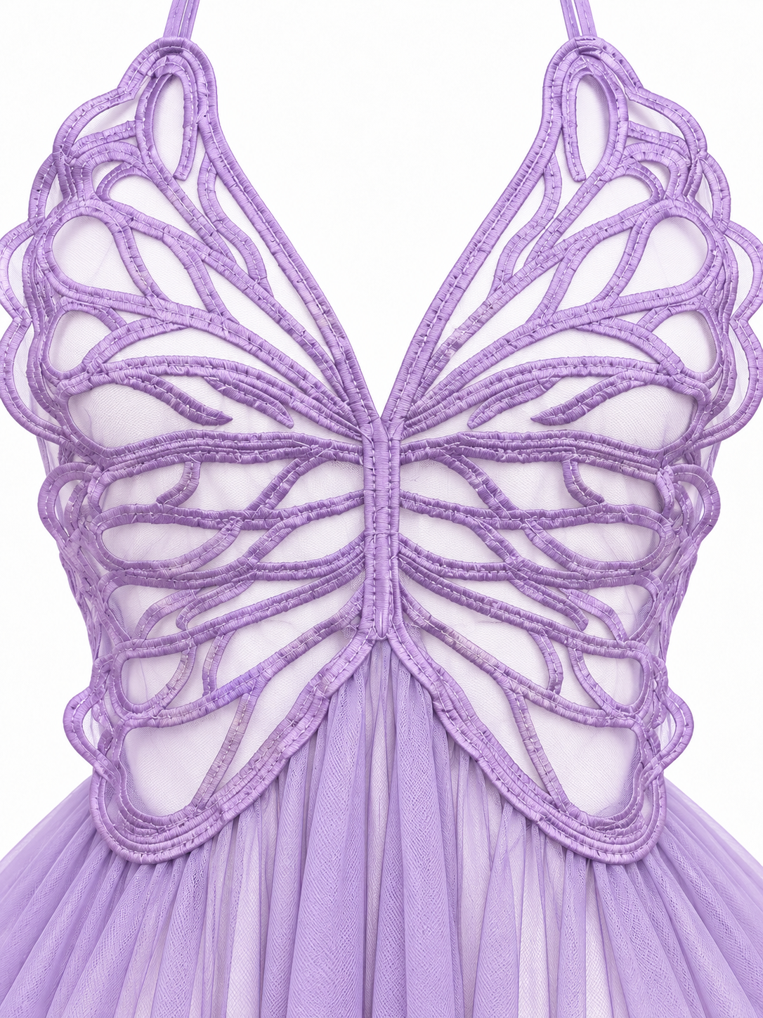 Sheer Butterfly-Cut Lingerie