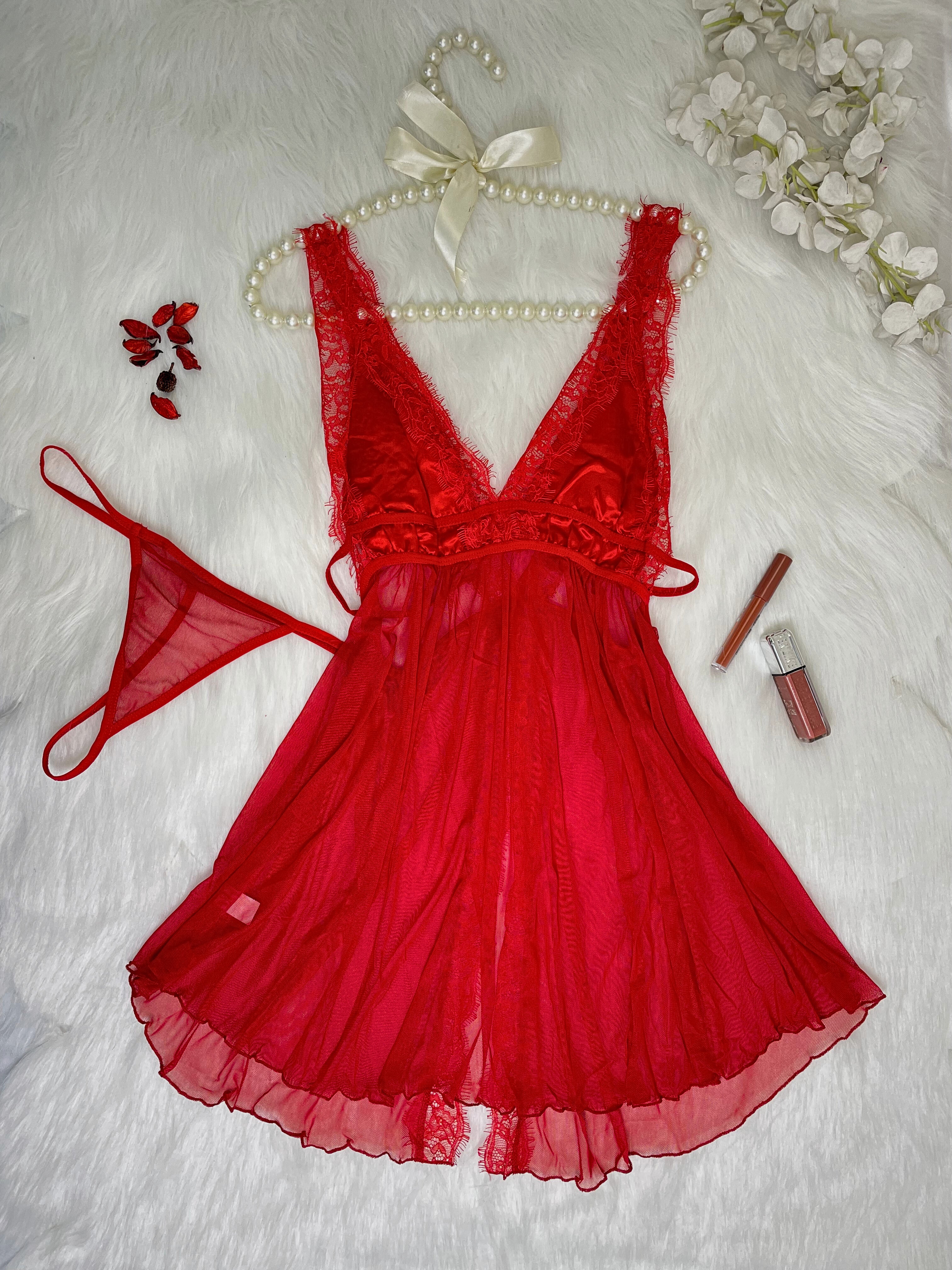 Sheer Open Back Lingerie