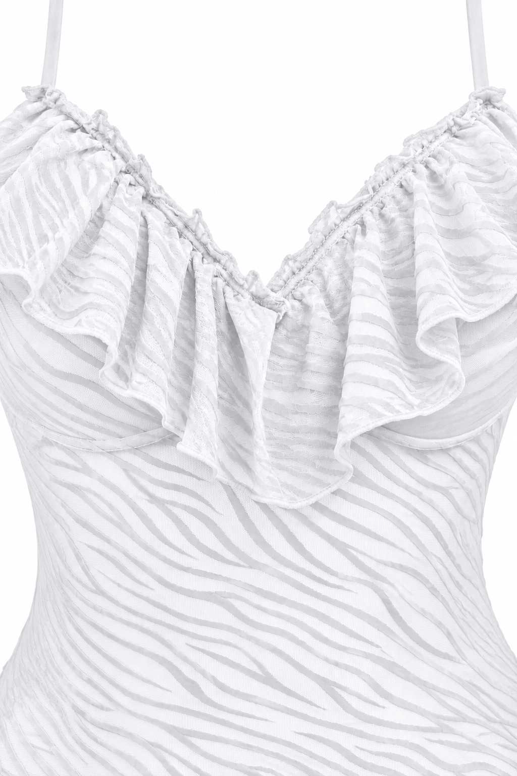 Long Sheer Lace Lingerie with Back Cutout