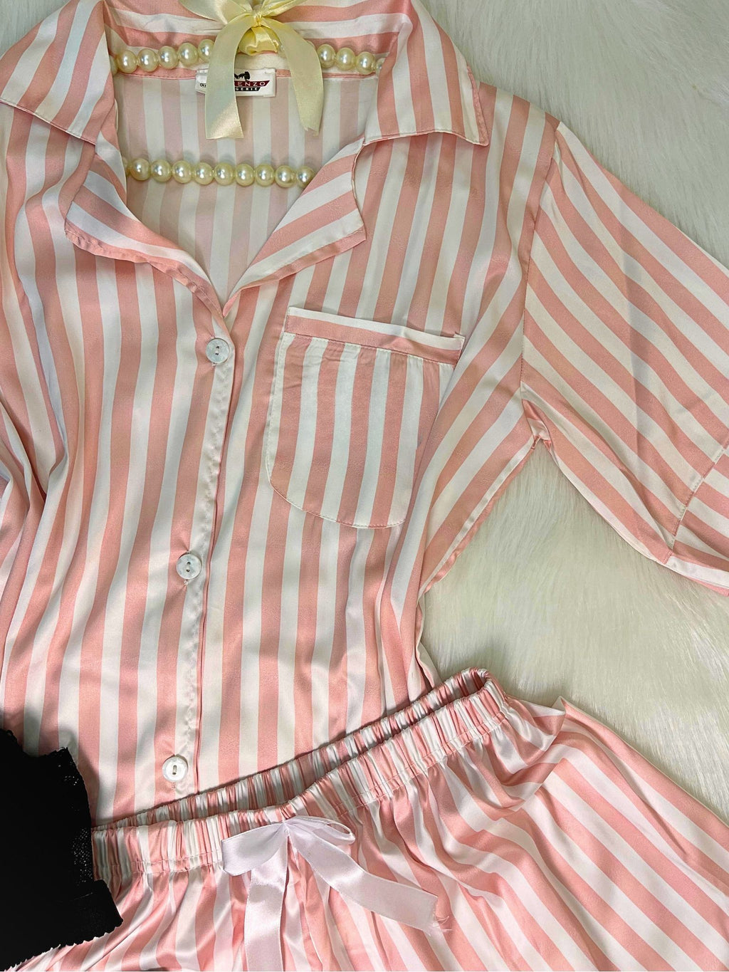 Satin Lace 4-Piece Set