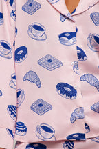Elegant Breakfast Pajama Set