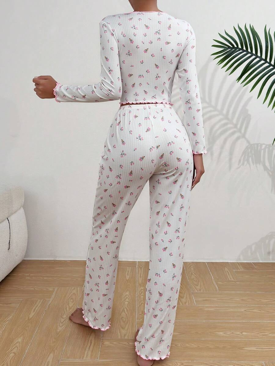 Soft Floral Pajama Set