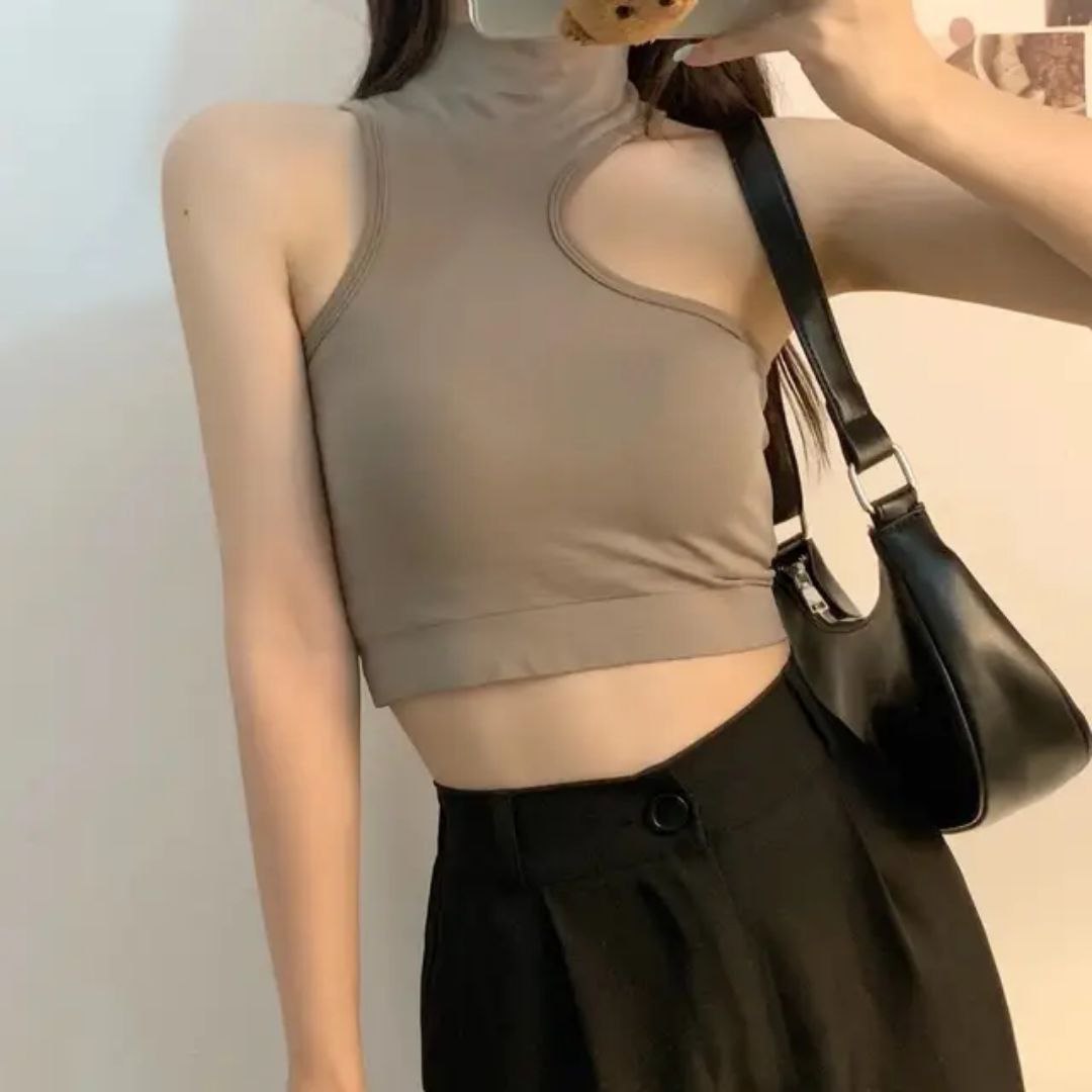 One-Shoulder Crop Top