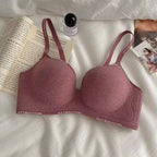 Cotton Printed Border Push Up Bra