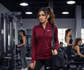 Sports Top with Sleeves & Zipper