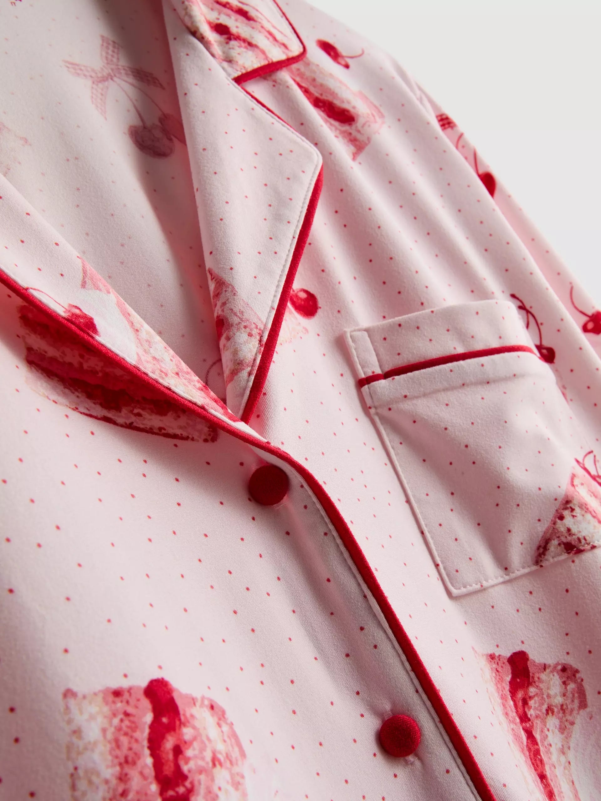 Classic Pink Cotton Pajama Set