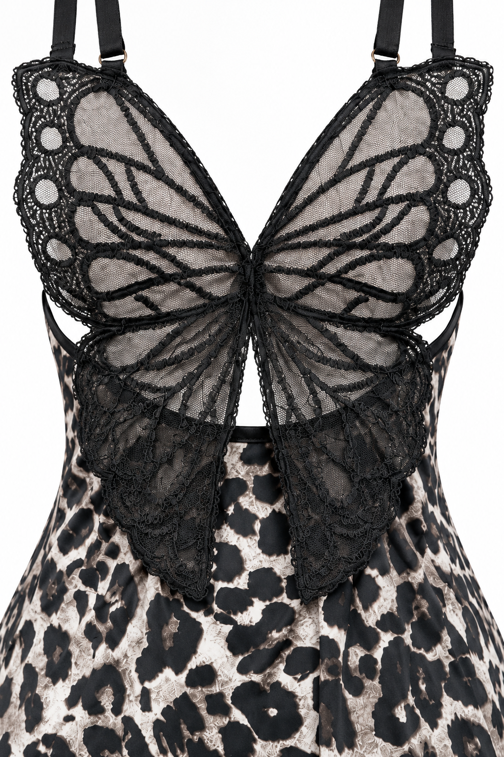 Tiger Print Dress with Butterfly Back Detail