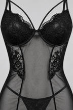 Sheer Lingerie with Open Back