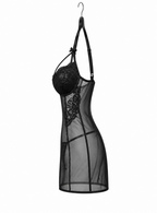 Sheer Lingerie with Open Back