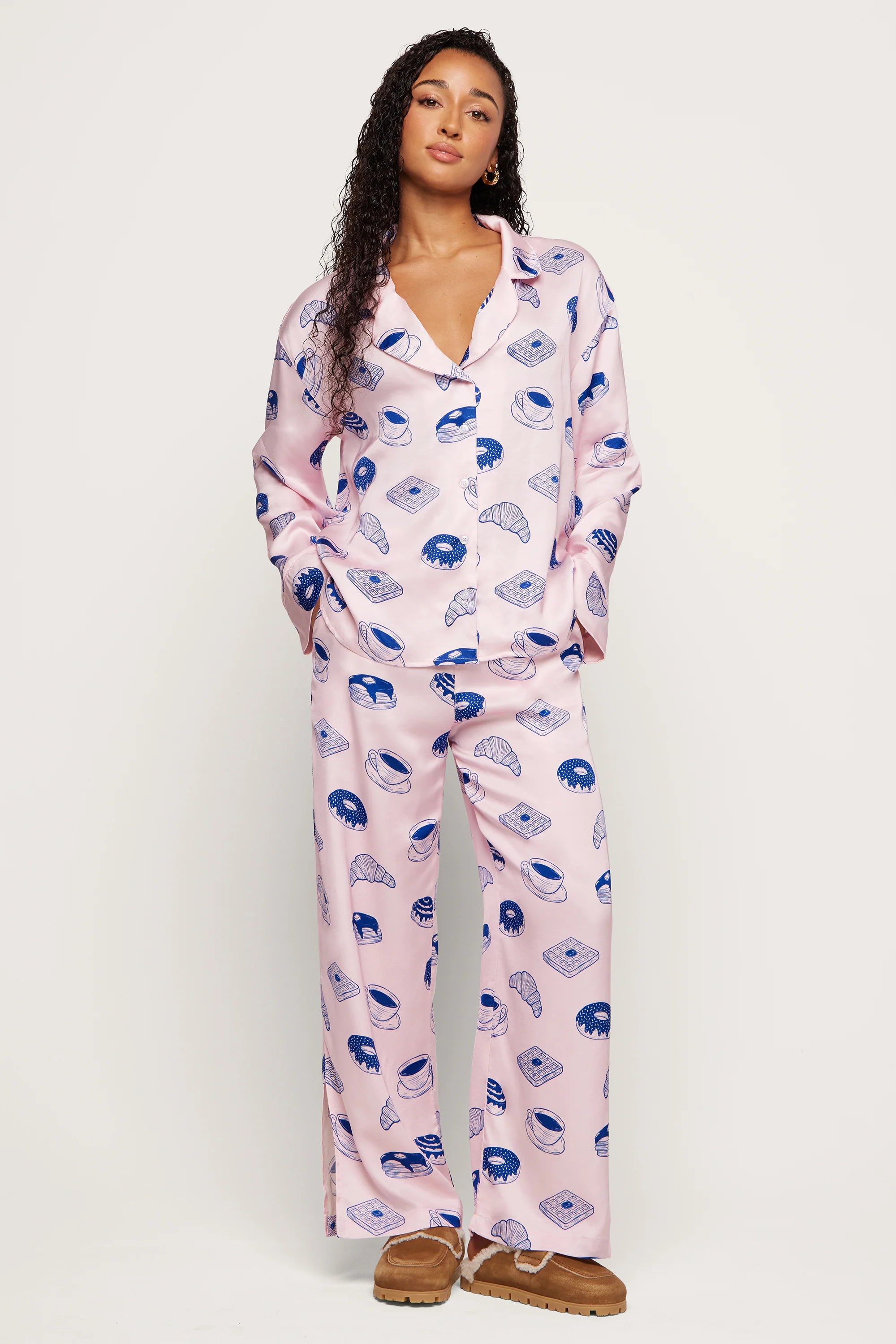 Elegant Breakfast Pajama Set
