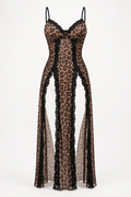 Long Sheer Tiger Lingerie with Open Sides