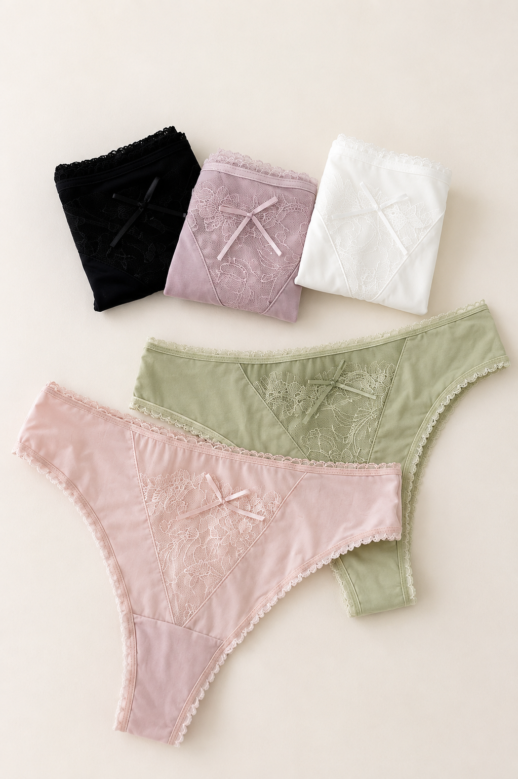 Sheer Panty with Bow Detail