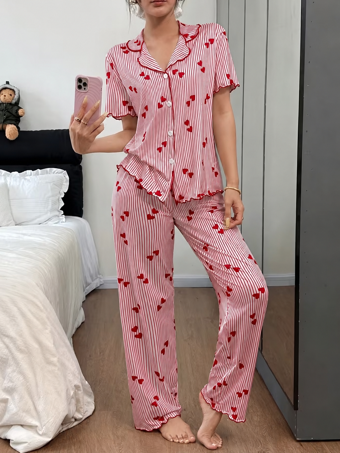 Heart Print Pajama