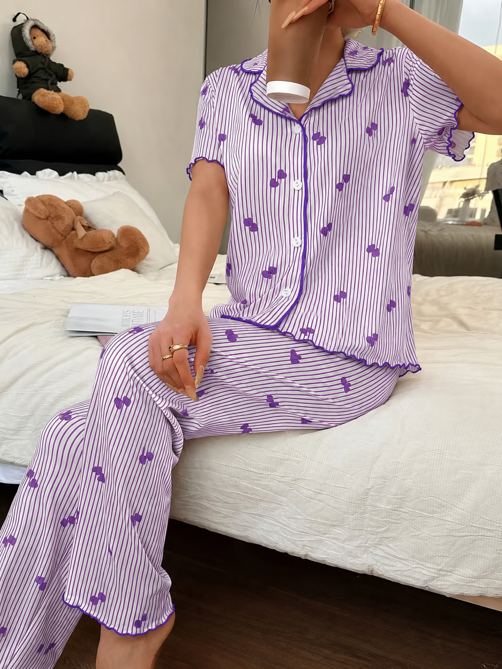 Heart Print Pajama