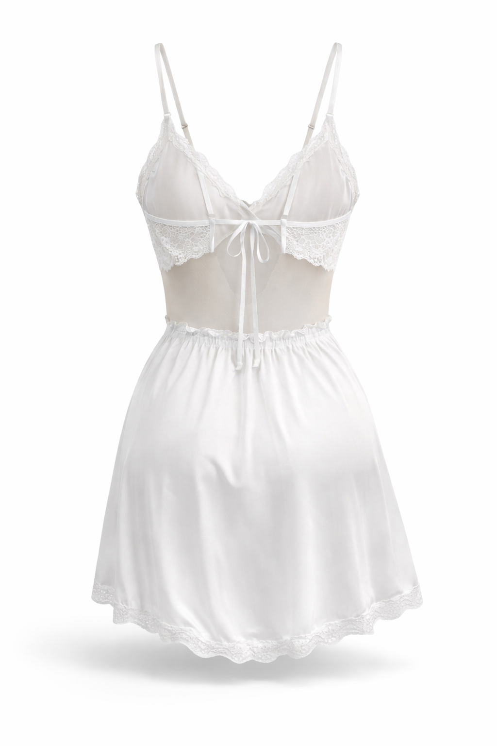 قميص نوم ستان قصير مزود ب كب