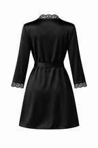 Elegant Lace Satin Robe