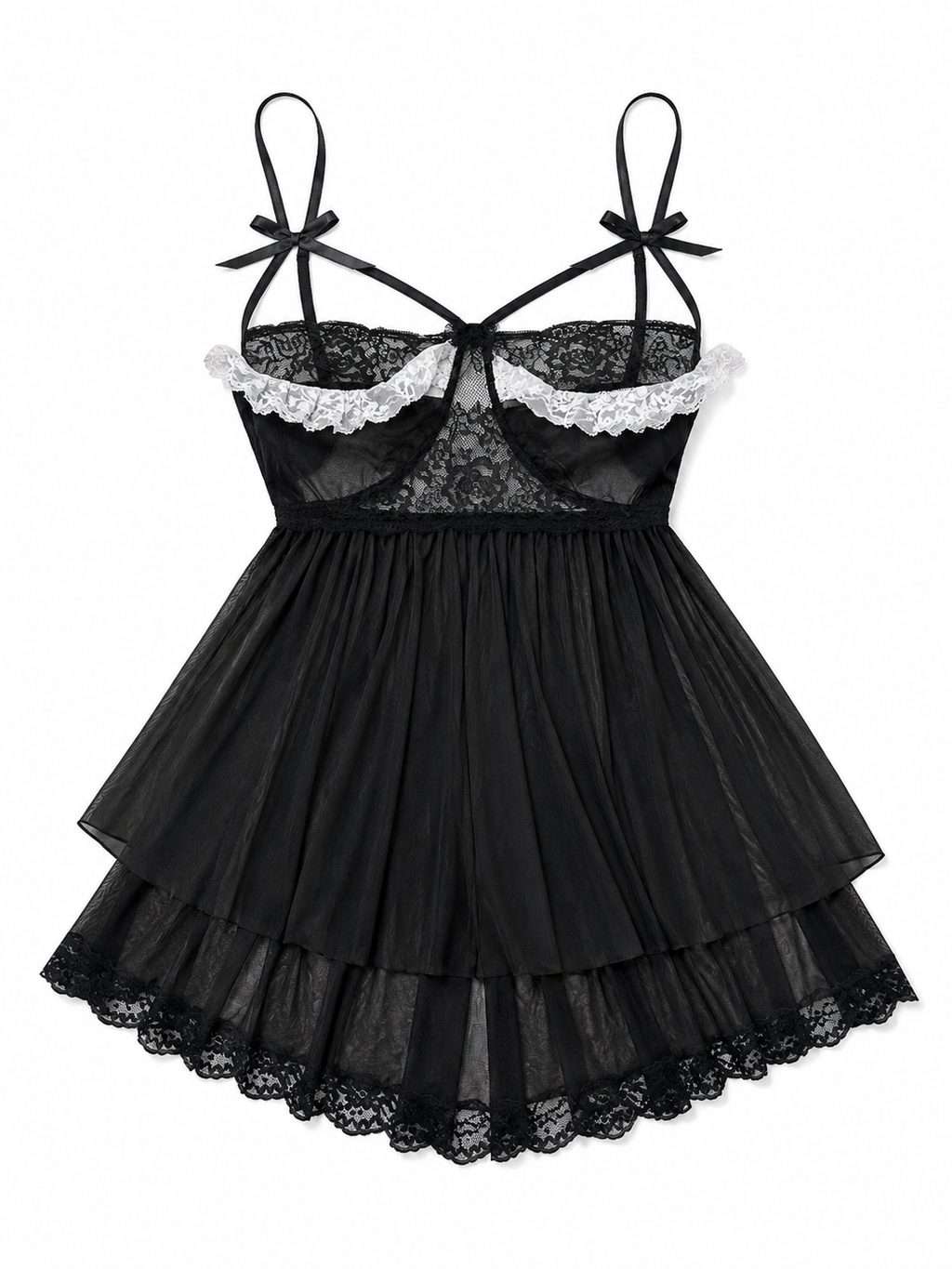 Elegant Black Sheer Lingerie