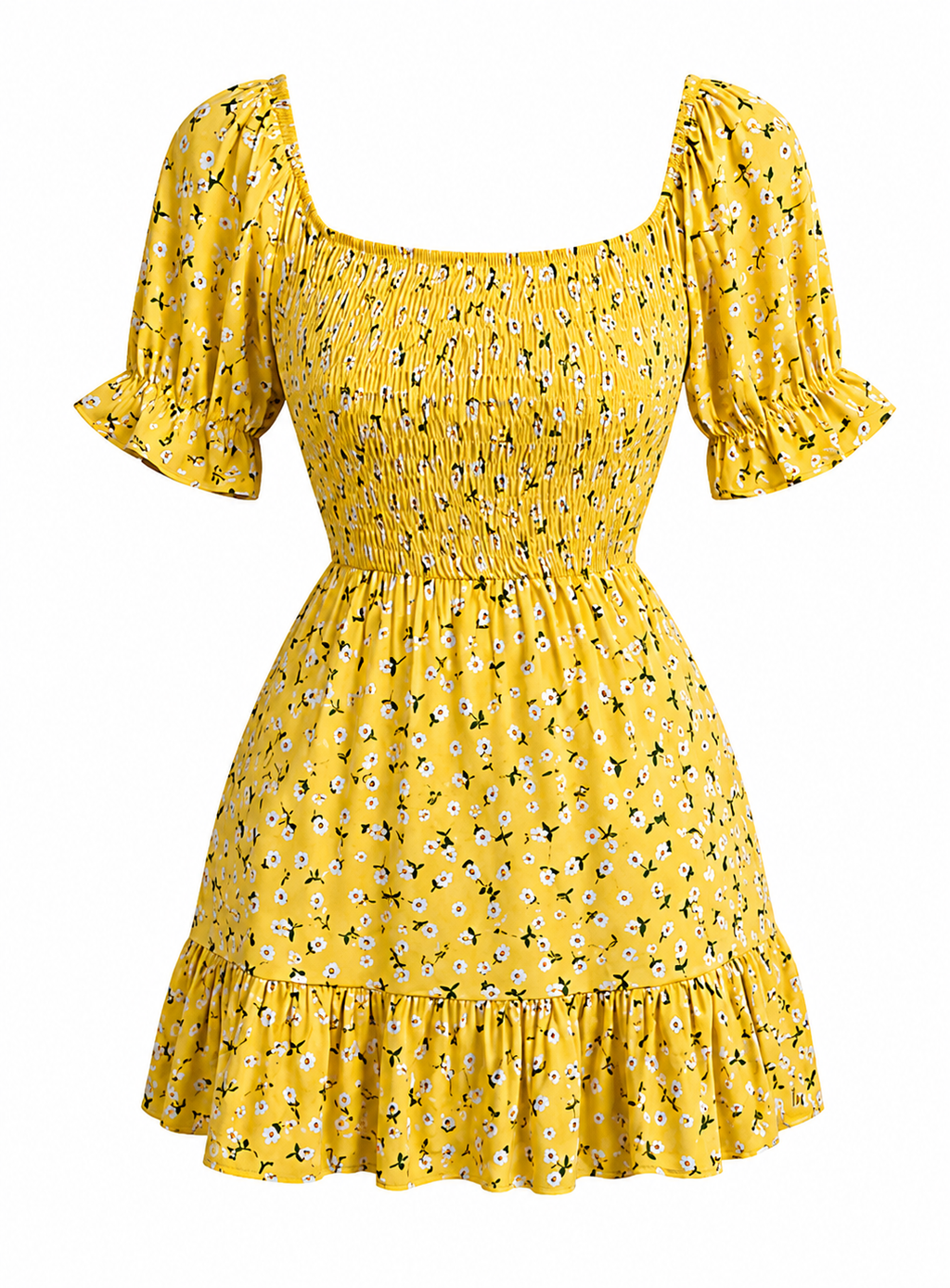 Floral Back Bow Dress