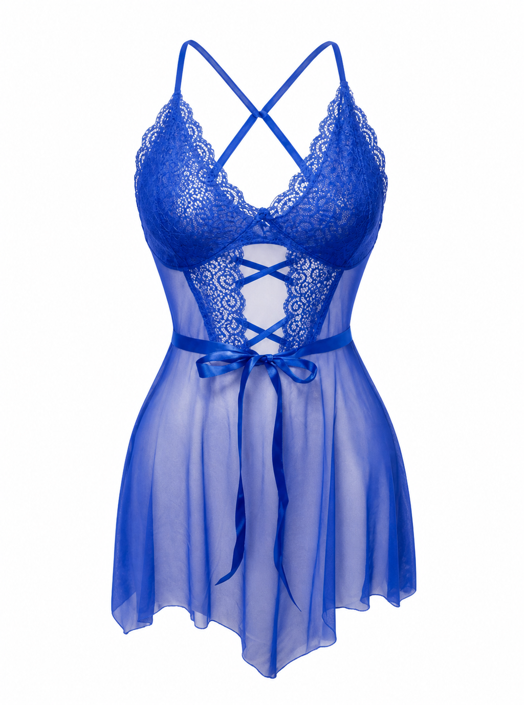 Backless Lace Lingerie Robe