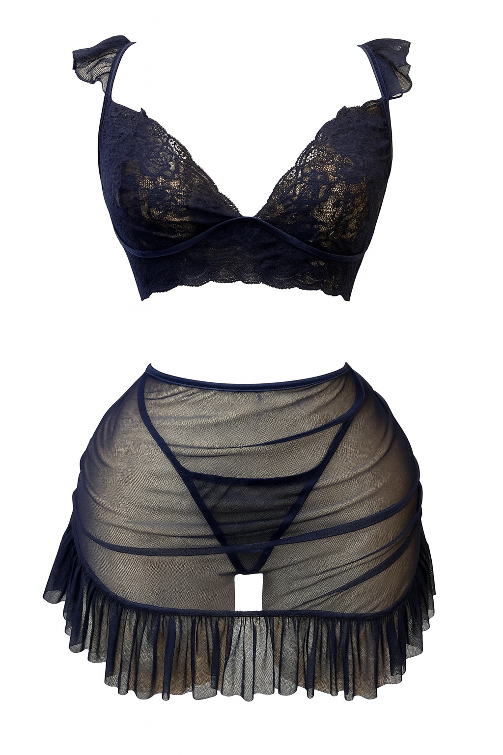 Sheer Top Skirt Lingerie