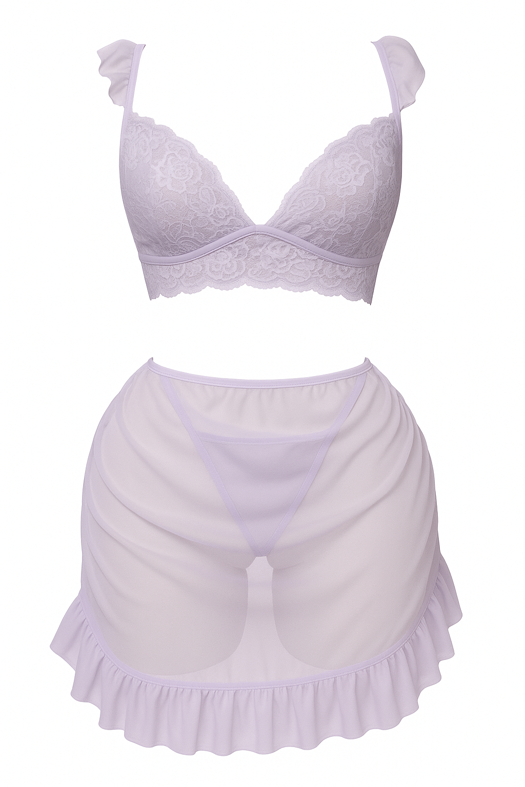 Sheer Top Skirt Lingerie