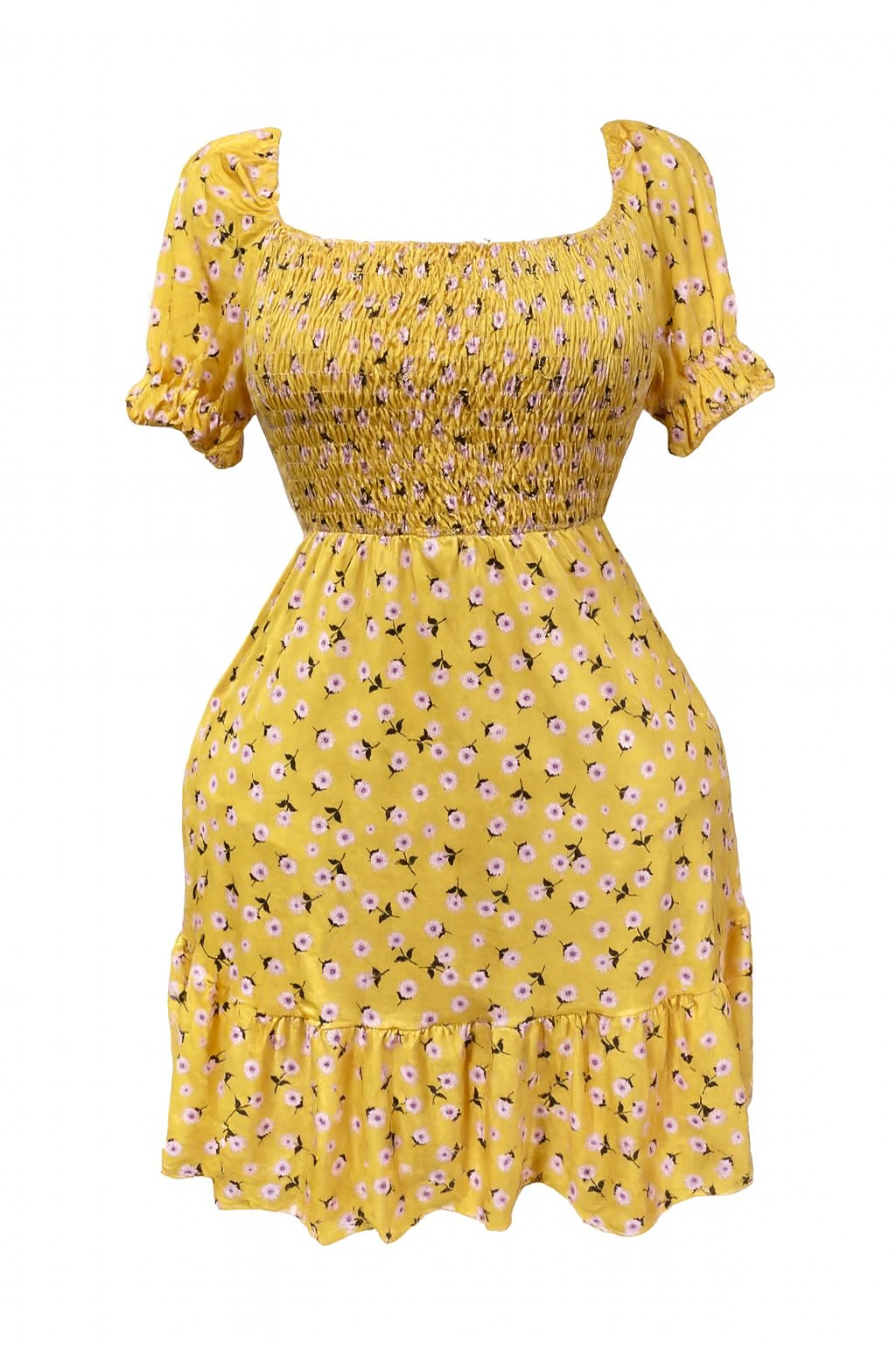 Floral Back Bow Dress