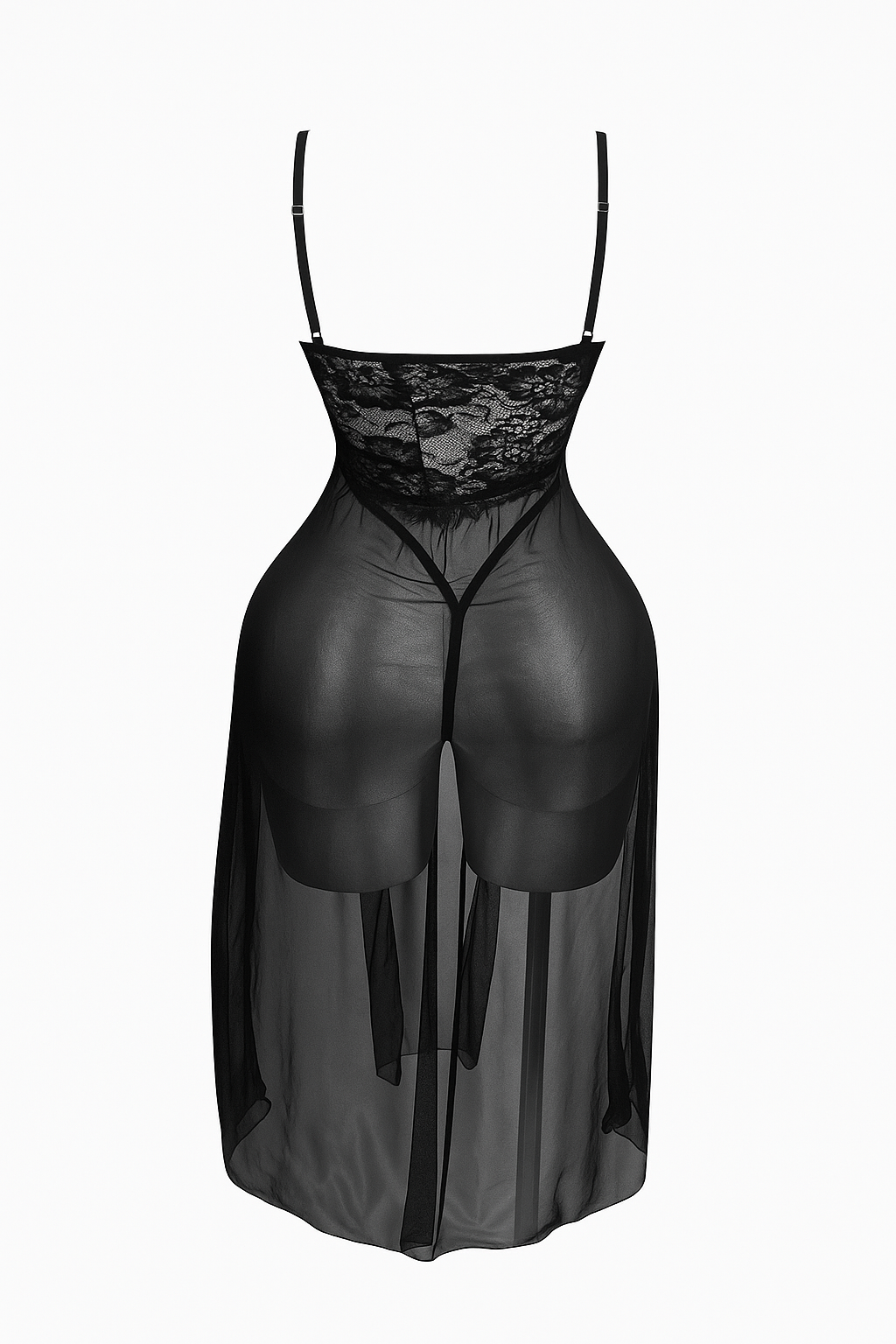 لانجيري مزود بدانتل من عند الصدر وفتحتين من الرجل