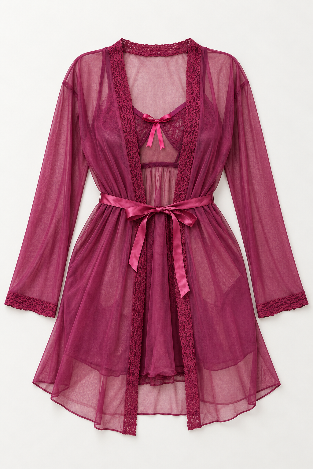 Lingerie with Sheer Robe