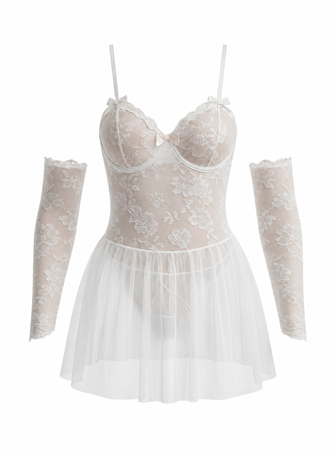 Lace Lingerie with Sleeves
