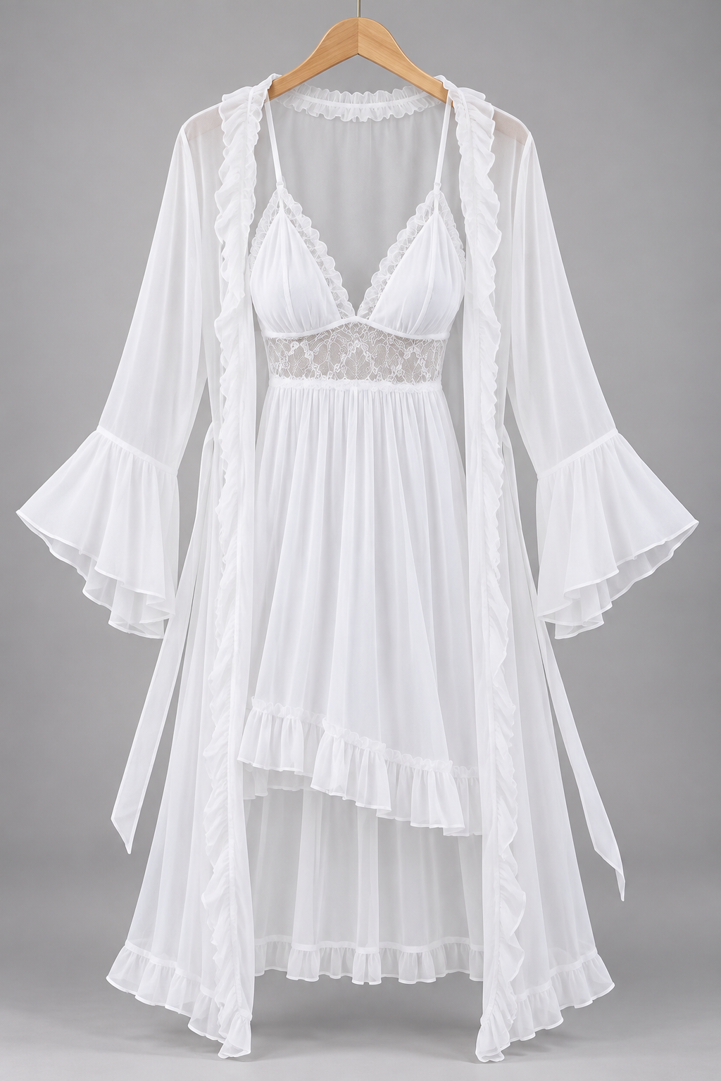 Lingerie with Sheer Robe