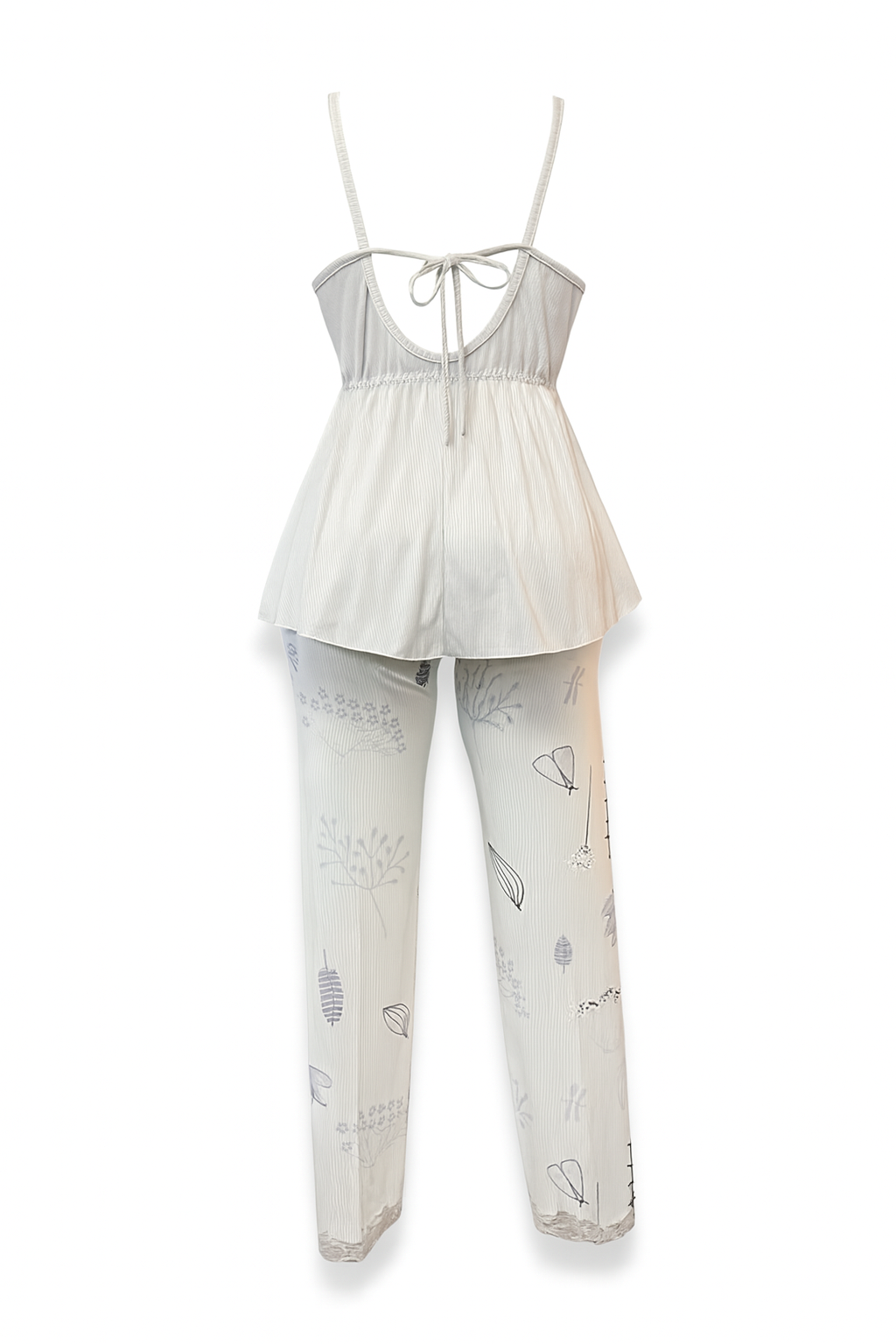 بيجامه بنطلون حماله رفيعه بطابعه الورد