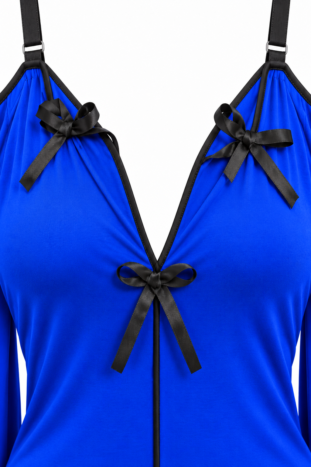 Short dress with long sleeves and cold shoulders