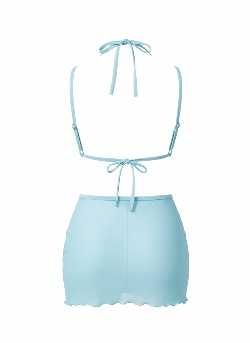 Sheer Lace Open Lingerie