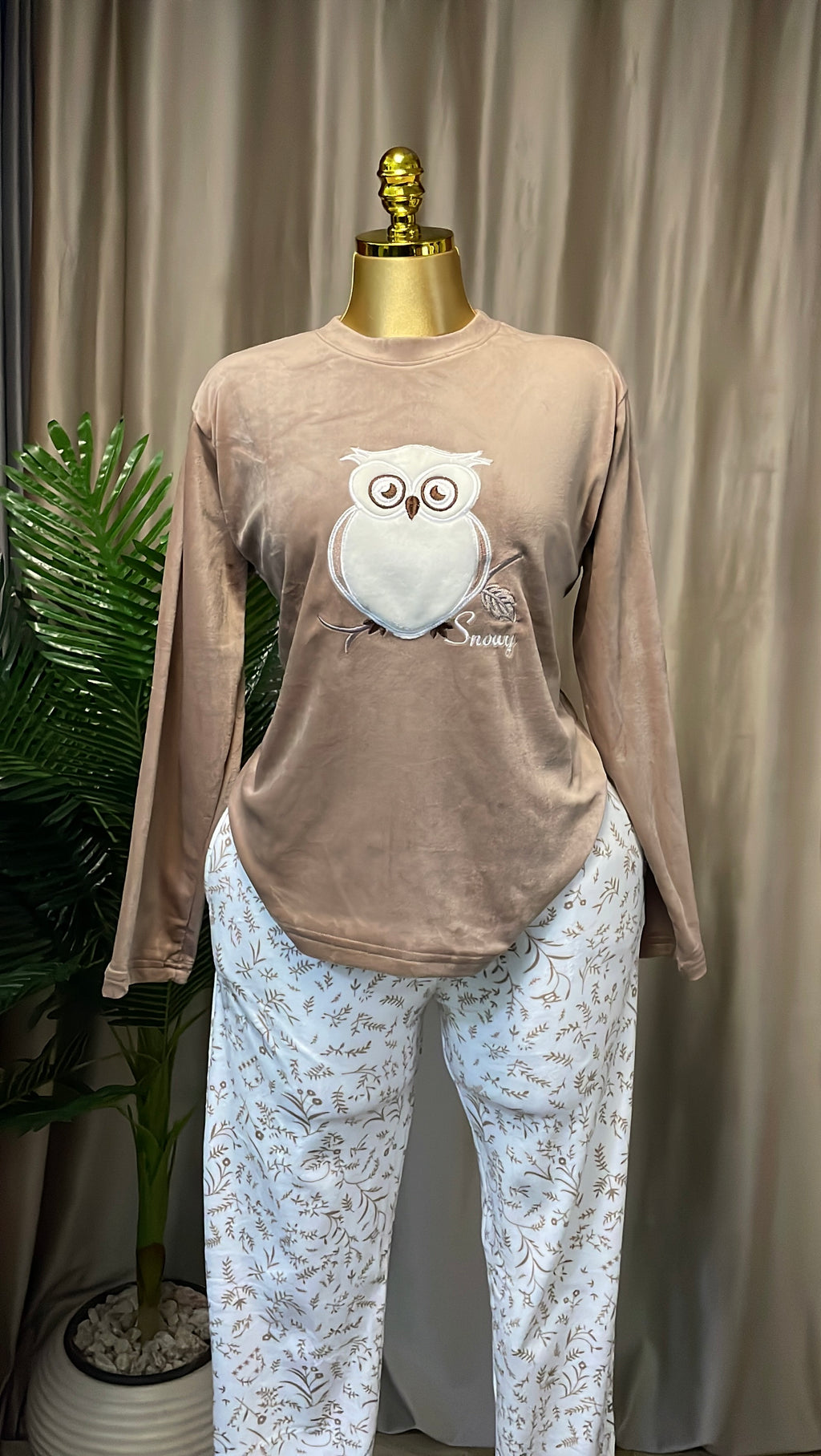 بيجامه شتوي قطعتين